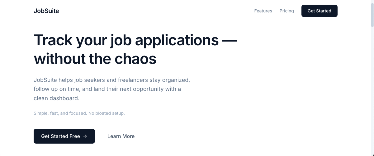 JobSuite - Job Application Tracker